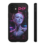 Glowing Headdress Regal Art Tough Phone Case - Gold Magenta Neon