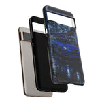 Skyline GT-R R34 Bayside Blue Tokyo Night Art Tough Phone Case