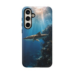 Cobia Reef Phone Case, Shaft of Light Ocean Fishing Tough Cover