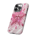 Pink Glitter Star Tough Case | Sparkle Phone Case