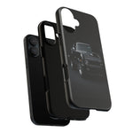 Black 1970 Nova SS Studio Front Tough Phone Case for Muscle Car Fans