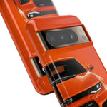 Orange Camaro Phone Case, ZL1 American Muscle Car Tough Cover for Men Gift