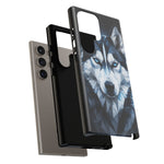 Siberian Husky Geometric Diamond Art Tough Phone Case