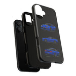 Blue 180SX JDM Sports Car Phone Case Tough Multi View