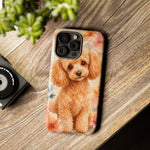 Miniature Poodle Whimsical Watercolor Art Tough Phone Case