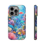 Underwater Coral Reef Phone Case | Colorful Tropical Fish Ocean Scene
