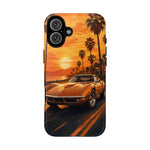 Orange Corvette C3 Stingray Sunset Palms Phone Case