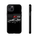 Black C5 Phone Case American Sports Car Tough Cover Gift