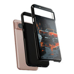 1966 GTO Orange Rainy City Tough Phone Case Cover Gift Art