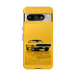 Golden Yellow Charger Phone Case, 68 Classic Muscle Car Tough Cover