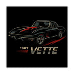 1967 Corvette Stingray Poster Wall Art Print Classic Car Garage Decor Gift Vette