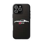 1970 Camaro Z28 White Silhouette Tough Phone Case Cover Gift