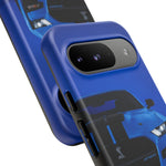 Blue Mustang Art Phone Case, GT500 American Muscle Car Tough Cover for Men