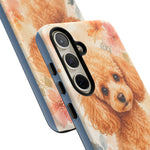 Miniature Poodle Whimsical Watercolor Art Tough Phone Case