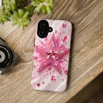 Pink Glitter Star Tough Case | Sparkle Phone Case