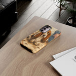 Guilty Basset Hound Phone Case, Muddy Watercolor Art Cover