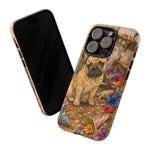 Guilty French Bulldog Phone Case, Confetti Watercolor Cover
