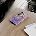 Cherub Cloud Throne Phone Case, Pastel Marble 3D Render Cover