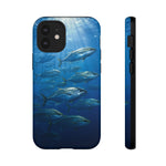 Amberjack School Phone Case, Open Water Sunlight Tough Cover