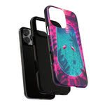 Neon Flamingo Pool Vaporwave Art Tough Phone Case