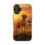 Rhodesian Ridgeback African Savanna Art Tough Phone Case