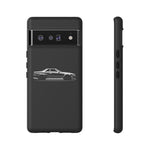 R34 Skyline GT-R White Silhouette Tough Phone Case Gift Art
