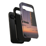 Temple Bell Sunset Phone Case Japan Zen Tough Case