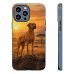 Rhodesian Ridgeback African Savanna Art Tough Phone Case