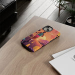 Retro Runner Sunset phone case | 80s Vaporwave jogging design