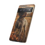 German Wirehaired Pointer Autumn Art Tough Phone Case