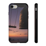 Temple Bell Sunset Phone Case Japan Zen Tough Case