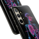 Neon Anatomical Skeleton Phone Case | Internal Displacement Art