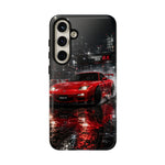 RX7 Phone Case Red, Night Drift JDM Sports Car Tough Cover, Gift