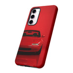Red Miata Phone Case, NA MX5 90s JDM Roadster Tough Cover