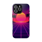 Classic Grid Sunset Vaporwave Art Tough Phone Case