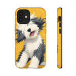 Sheepdog Hair Flip Phone Case Funny Dog Lover Gift