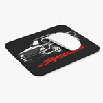Syclone Pickup Mouse Pad | Retro Truck Illustration, Black Red