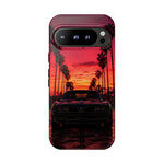 Black Gold Trans Am Sunset Tough Phone Case - Palm Boulevard Art