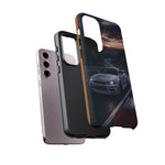Skyline GT-R R34 White Nurburgring Speed Art Tough Phone Case