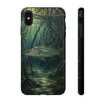 Snook Phone Case, Mangrove Sunbeam Painterly Marine Art Cover, Gift