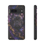 French Bulldog Galaxy Marble Art Tough Phone Case