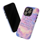 You Are Enough phone case | pastel cloud affirmation protective case