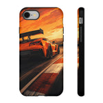 Orange C7 ZR1 High Wing Sports Car Tough Phone Case