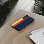Retro Rainbow Stripe Phone Case | Tough Phone Case