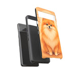 Pomeranian Tiny Fox Fluffy Art Tough Phone Case