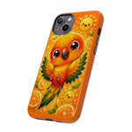 Sun Conure Kawaii Citrus Art Tough Phone Case