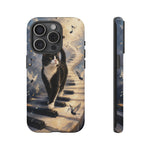 Piano Cat walking on keys Tough Case | Phone cover, musical cat art