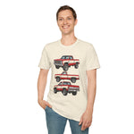 1982 Chevy K10 Silverado Red Pickup T-Shirt | Trio Truck Illustration