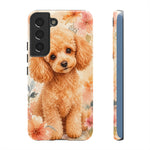 Miniature Poodle Whimsical Watercolor Art Tough Phone Case