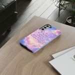 You Are Enough phone case | pastel cloud affirmation protective case